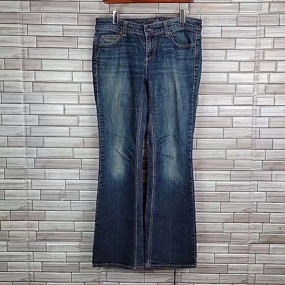 Tommy Hilfiger Freedom bootcut blue denim jeans Size 6S - Picture 4 of 13